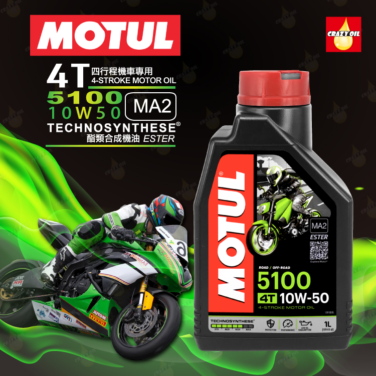 激安商品 国内正規品 MOTUL 5100 モチュール バイク 2輪 化学合成油 4サイクル 4ストローク オイル エンジンオ 